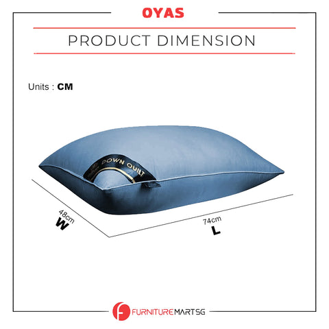 Image of OYAS Single Line Pillow Hilton Hotel Grade 1000g