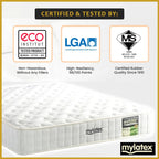 MyLatex COSTA 10" Natural Latex Rubberized Coconut Fibre Mattress - All Sizes Available