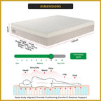 King Koil Simplicity FIRM 12" Mattress Flax Linen Collection - w/ Pillow