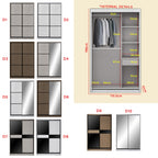 Frankfurt Series 4FT 2-Door Sliding Door Wardrobe in 50 Models Available