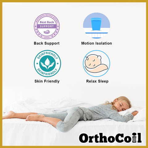 Image of Orthocoil 13" Latex Grande Ice-Cold Fabric Mattress Pocketed Spring Mattress - All Size