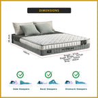 Honey Supreme 10" Mattress Cool Silk Plus 7-Zone Pocket Spring - All Sizes Available