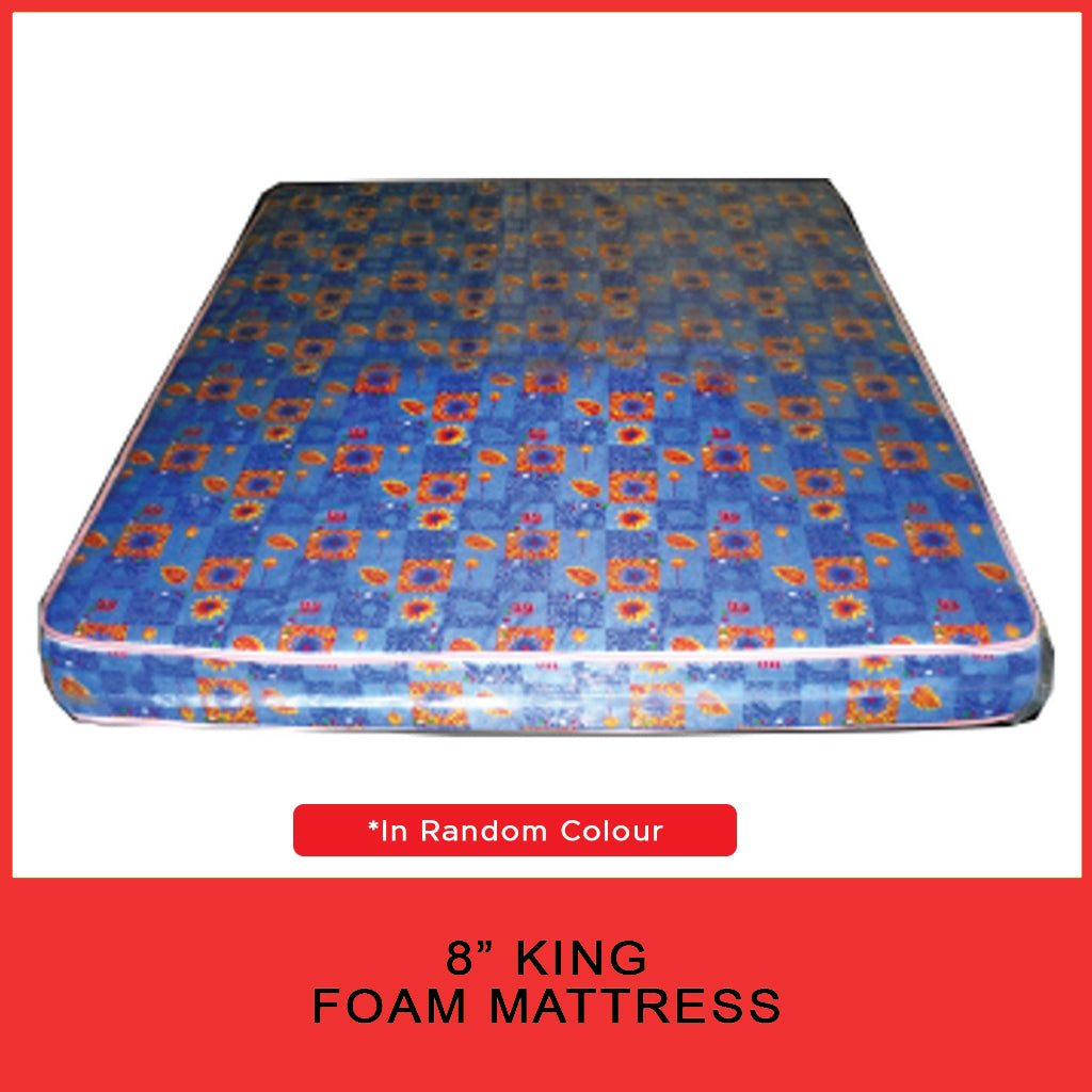 4"/6"/8" Comfort Foam Mattress High Density Foam Premium Quilt - All Sizes Available