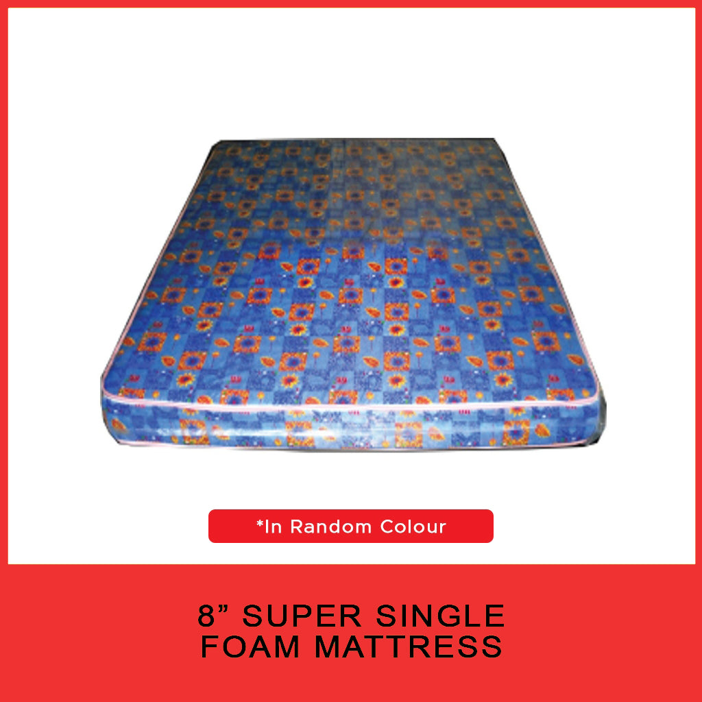 4"/6"/8" Comfort Foam Mattress High Density Foam Premium Quilt - All Sizes Available