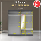 Kenny Series Door A - 4FT-8FT Sliding Door Wardrobe