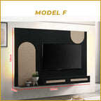 Dew Series Living Room TV Console with LED Backlight in 7 Design