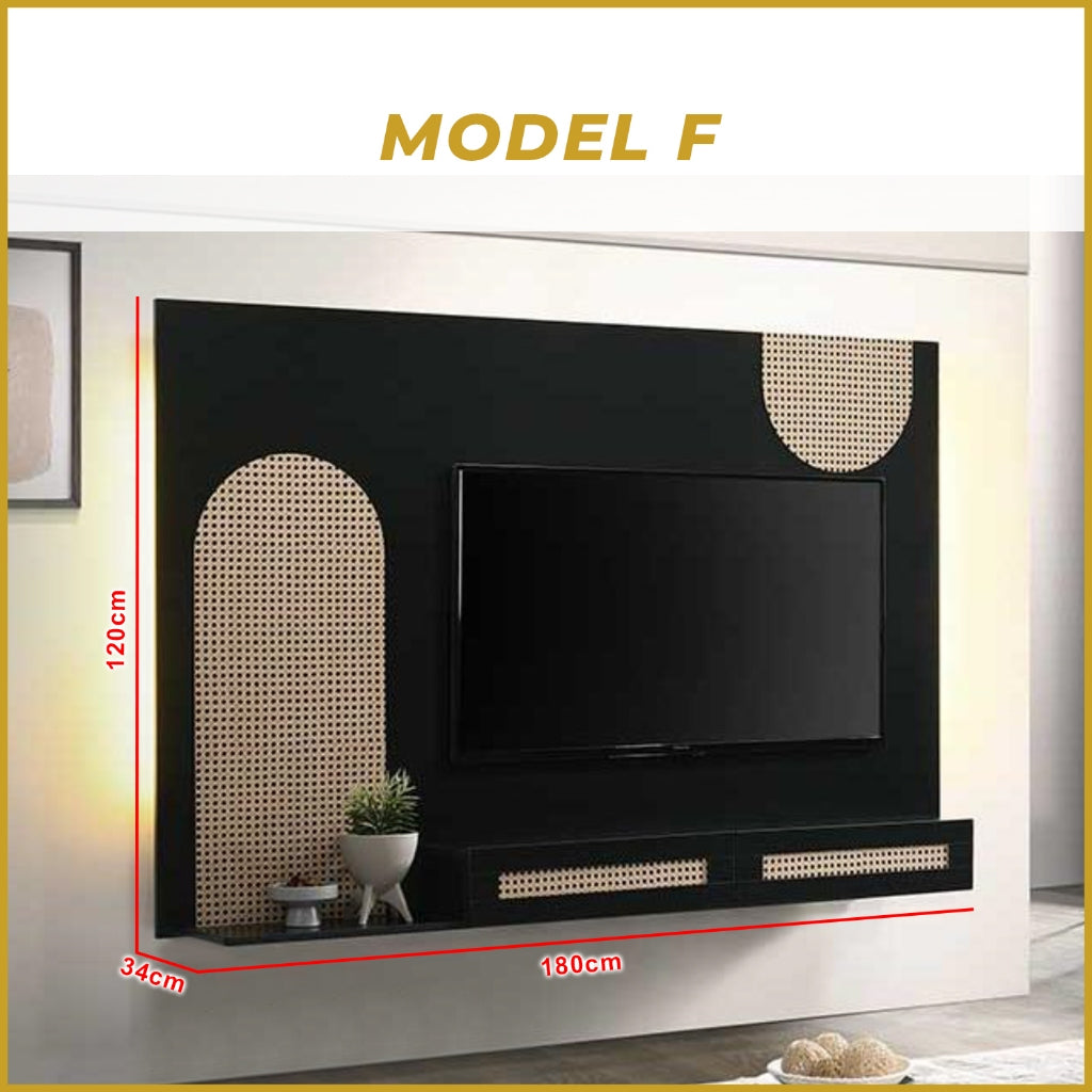 Dew Series Living Room TV Console with LED Backlight in 7 Design