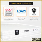 MyLatex RELAX ZONE 10" 7-Zone Natural Latex Mattress Cooling Silk Cover - All Size