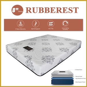 Honey Rubberest 8" Mattress Latex Spine Support Foam - All Sizes Available