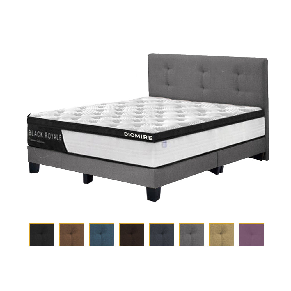 Parker Series Fabric Divan Bed Frame In Single, Super Single, Queen, And King Size