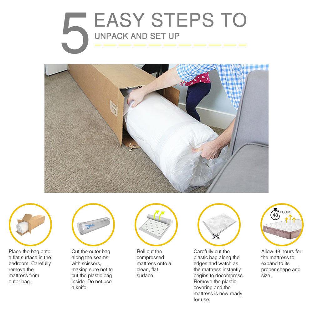 Adaline Series 3 Single Size Metal Bed Frame with Optional Mattress Add On