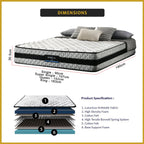 Honey Spinal XL 12" Anti-Static Posture Support Spring Mattress - All Sizes Available