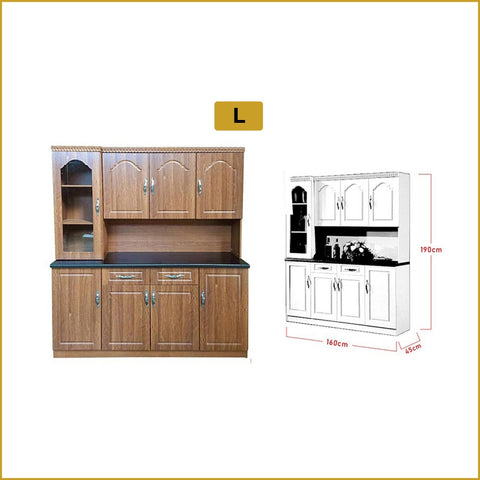 Image of Kara Series Tall Kitchen Cabinet with Drawers in 31 Designs