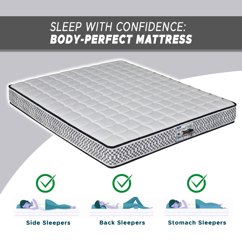 Ortho Coil 9"/11" Bonnel Spring Mattress Euro Supreme & Hotel Premier - All Sizes