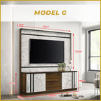 Dew Series Living Room TV Console with LED Backlight in 7 Design