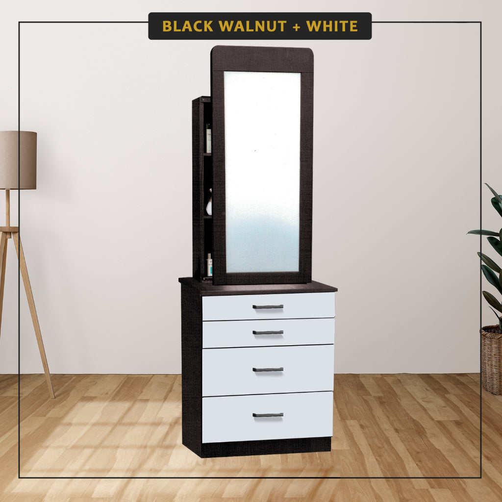 Velin CARB-P2 Certified Board Dressing Table / Gliding Drawer Dresser in 6 Colours