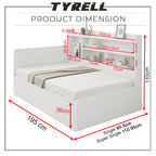 Tyrell Storage Bed / Fully Laminated Eco Board in 4 Colour - w/ Mattress Option