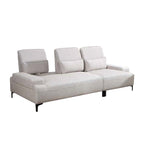 Veeta Model A 3-Seater Sofa Collection with L-shaped - PetFriendly w/ Pushback Function