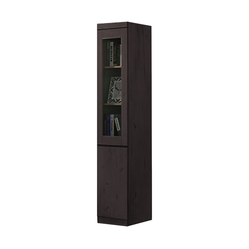 Athena 1 Bookshelf With Glass Doors in 3 Colours
