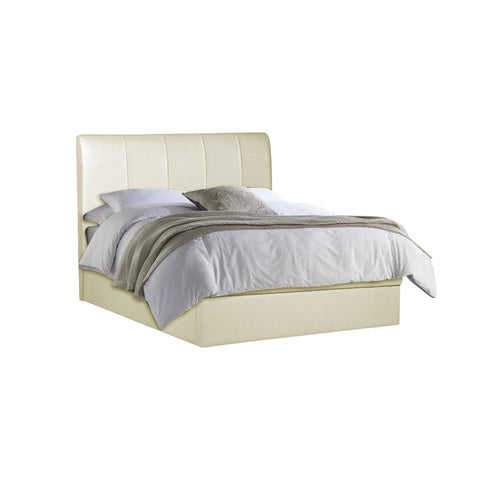 Image of Sifra Storage Bed Frame Linen Fabric/Faux Leather in 4 Model Designs