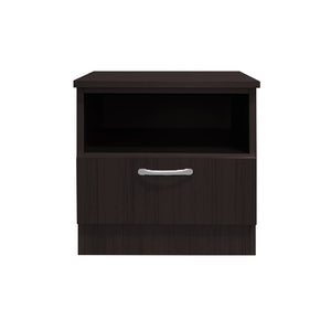 Cocon Premium Bedside Table 1-Drawer Full Laminated Back Panel in 6 Colours