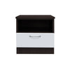 Cocon Premium Bedside Table 1-Drawer Full Laminated Back Panel in 6 Colours