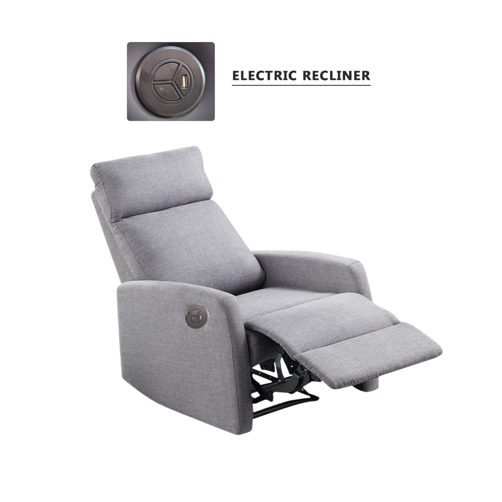 Amari 1-Seater Sofa Recliner Armchair Manual/Electric Reclining PetFriendly ScratchResist