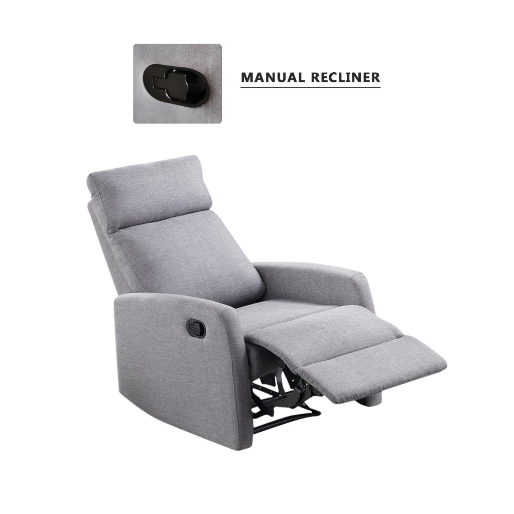 Amari 1-Seater Sofa Recliner Armchair Manual/Electric Reclining PetFriendly ScratchResist