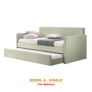 Kaelle Series Daybed with Trundle or Drawer - With Mattress Option