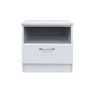 Cocon Premium Bedside Table 1-Drawer Full Laminated Back Panel in 6 Colours