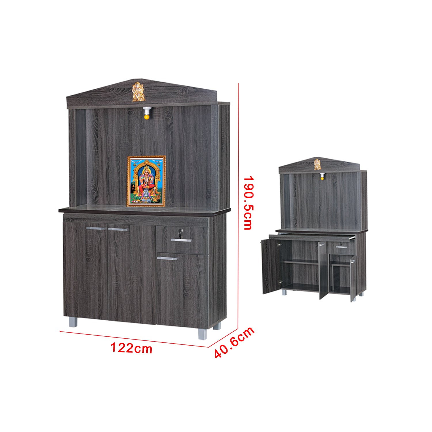 Hindu Altar Table Cabinet Offering Altar Shrine - Model A10