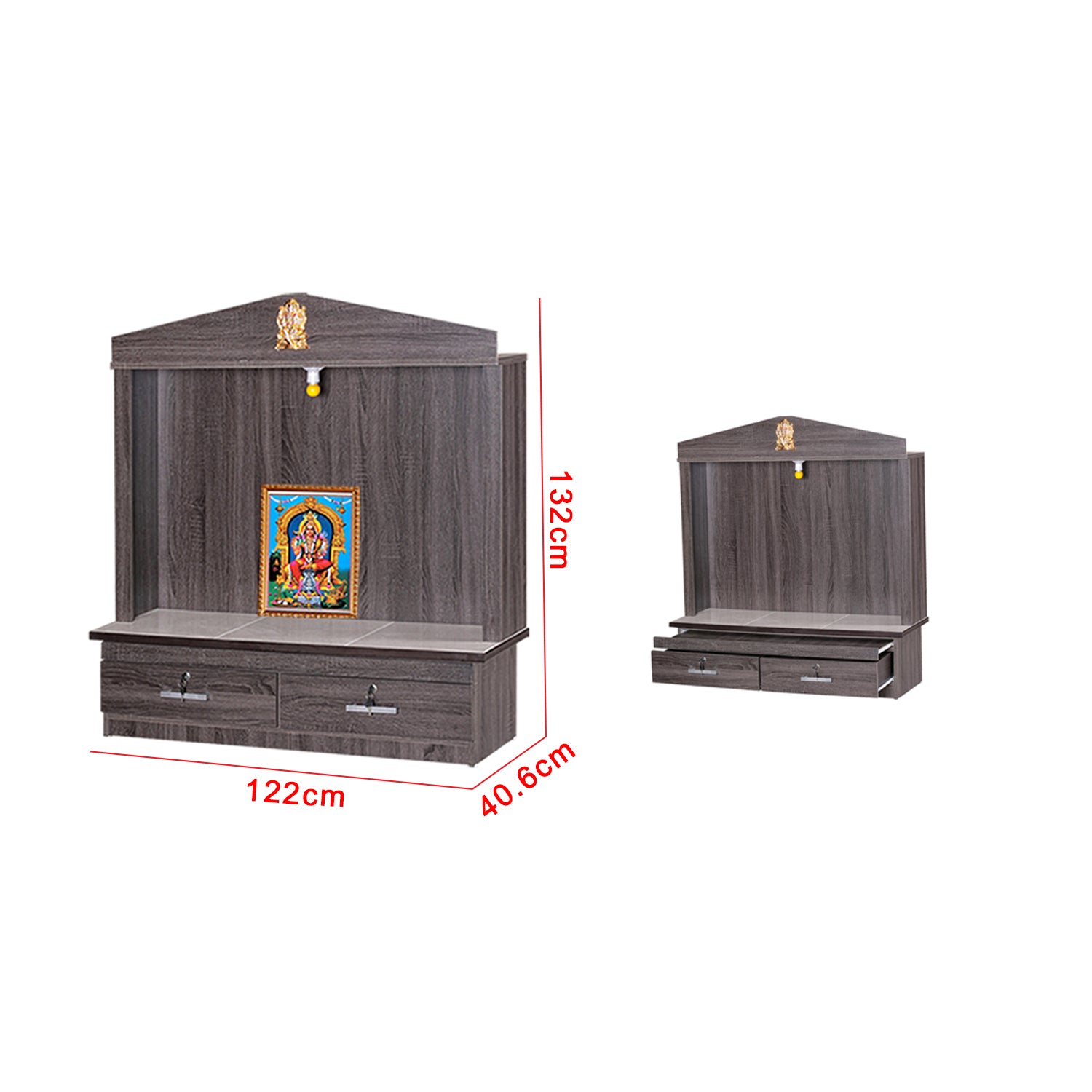Hindu Altar Table Cabinet Offering Altar Shrine - Model A13