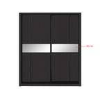Kenzo Series 29 5ft Sliding Glass And Mirror Door Wardrobe