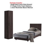 Toluca Bedroom Set Series 10 Includes Wardrobe/Bed Frame/Mattress In Single And Super Single Size.Free Installation