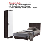 Toluca Bedroom Set Series 10 Includes Wardrobe/Bed Frame/Mattress In Single And Super Single Size.Free Installation
