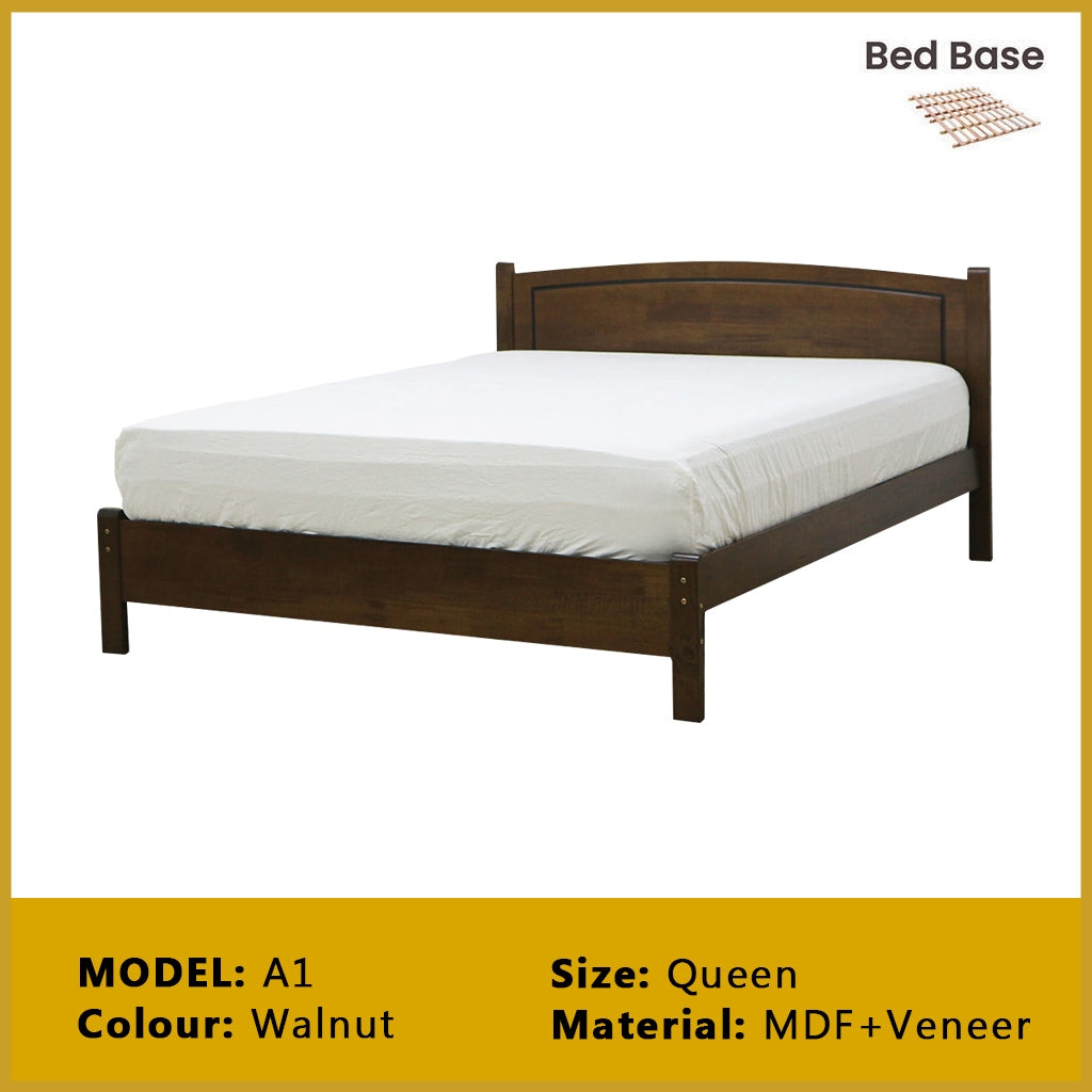 Britton Wooden Bedframe Collection Solid Wood - Queen Size with Mattress Option