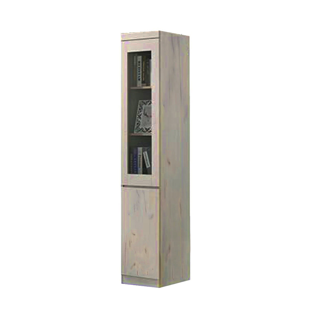 Athena 1 Bookshelf With Glass Doors in 3 Colours
