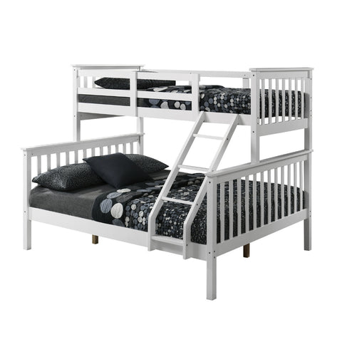 Image of Stella Series 1 Solid Rubber Wood Bunk Bed with Pull-Out Add On Option