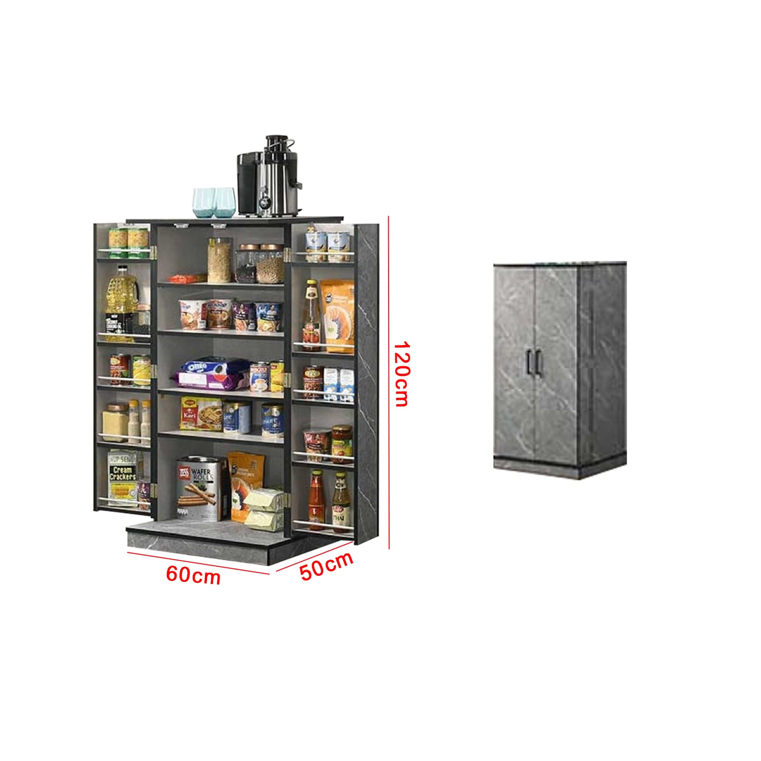 Bally Model A21 Kitchen Cabinet Multiple Compartment. Fully Assembled.