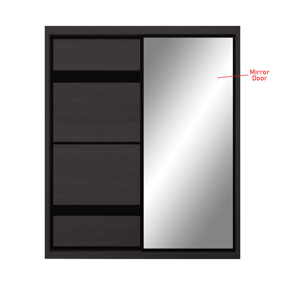 Kenzo Series 37 Sliding Glass And Mirror Door Wardrobe