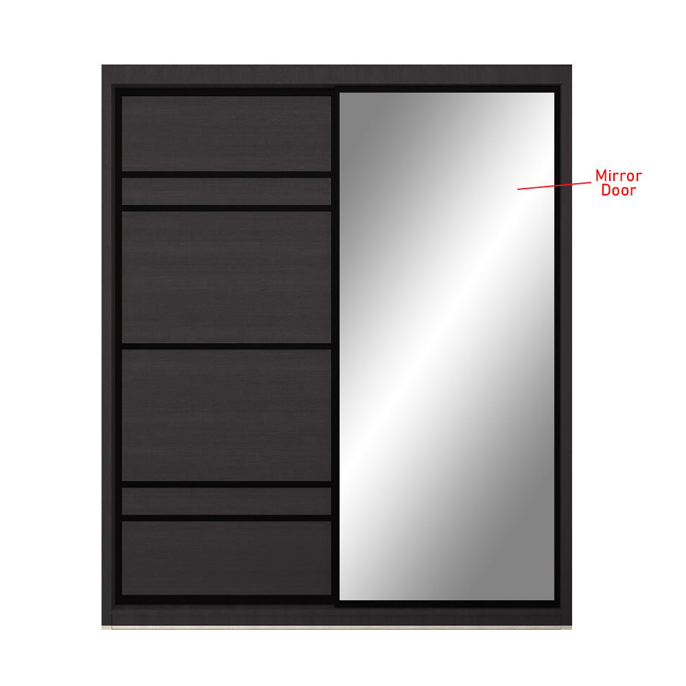Kenzo Series 43 Sliding Glass And Mirror Door Wardrobe