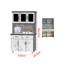 Hara Series Kitchen Cabinet Ceramic Tile Top in Marble White Colour - Model A28