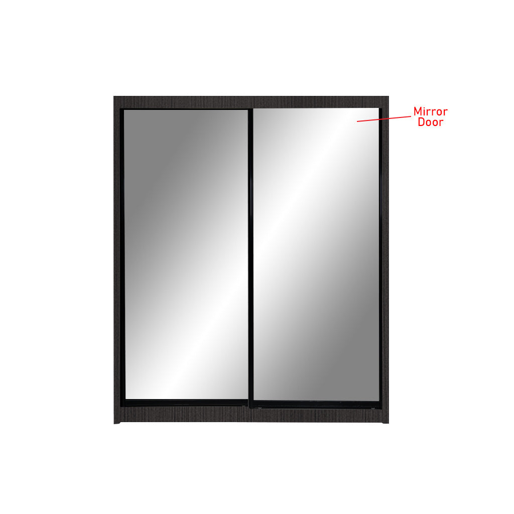 Kenzo Series 17 5FT Sliding Glass And Mirror Door Wardrobe