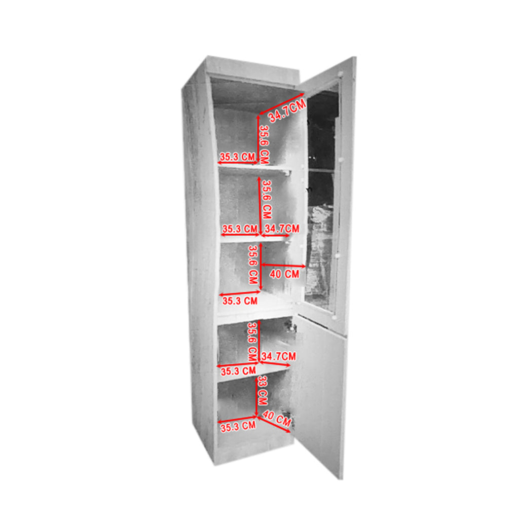 Athena 1 Bookshelf With Glass Doors in 3 Colours