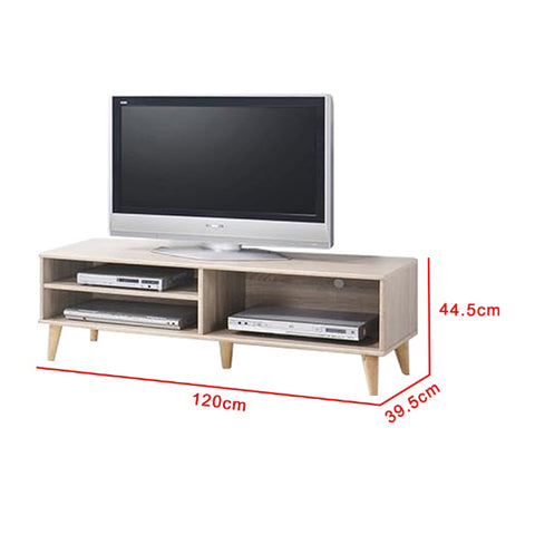 Image of Duisburg Series 4 Wood TV Console Cabinet In Natural Colour