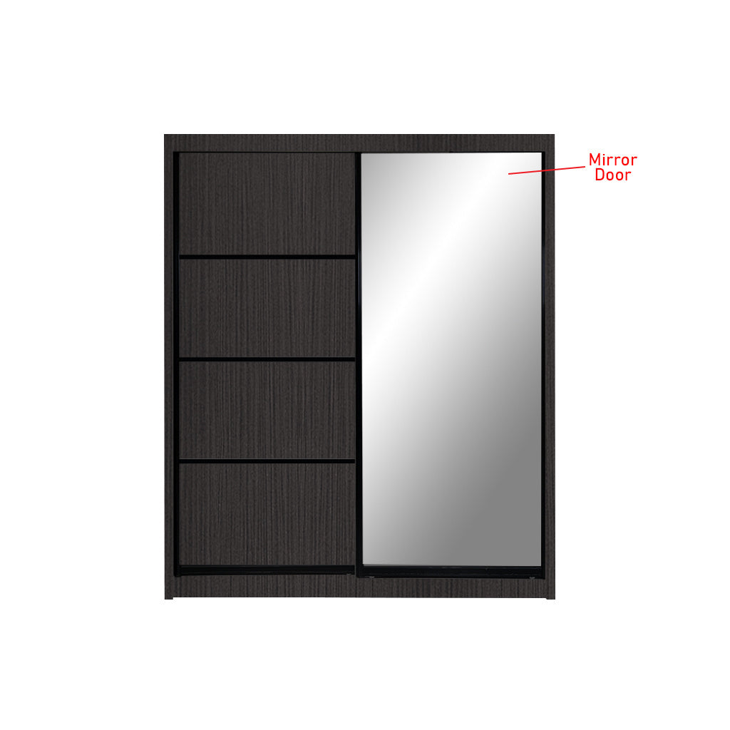 Kenzo Series 19 Sliding Glass And Mirror Door Wardrobe