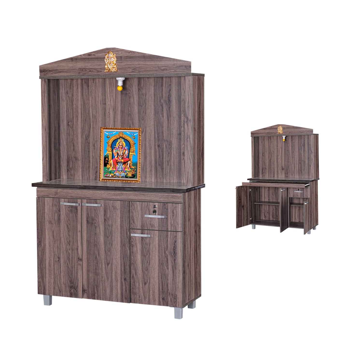 Hindu Altar Table Cabinet Offering Altar Shrine - Model A5