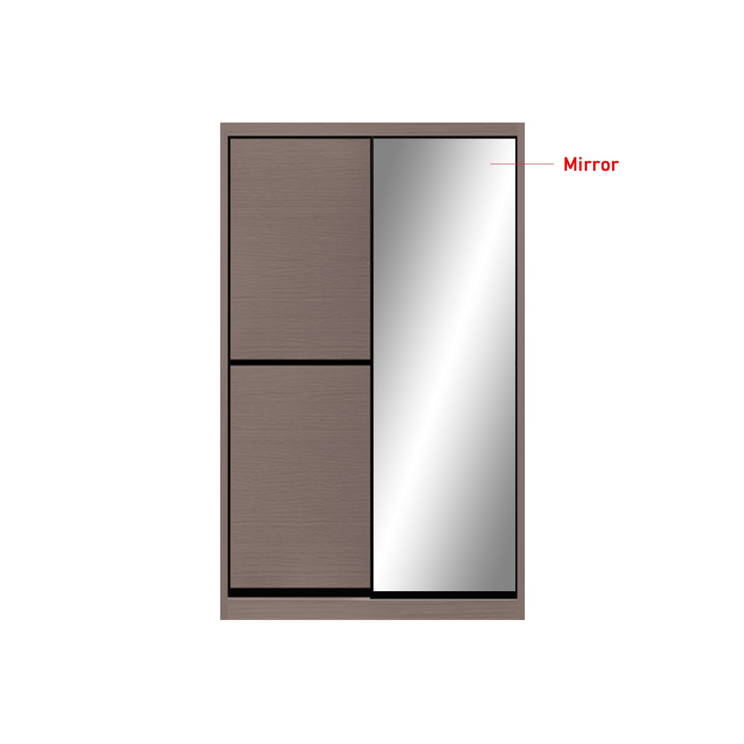 Frankfurt Series 4FT 2-Door Sliding Door Wardrobe in 50 Models Available