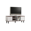 Duisburg Series 8 Wood TV Console Cabinet In White & Walnut Colour