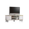 Duisburg Series 9 Wood TV Console Cabinet In White & Walnut Colour